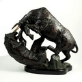 "The Big Fight" Fight Bull & Bear Sculpture